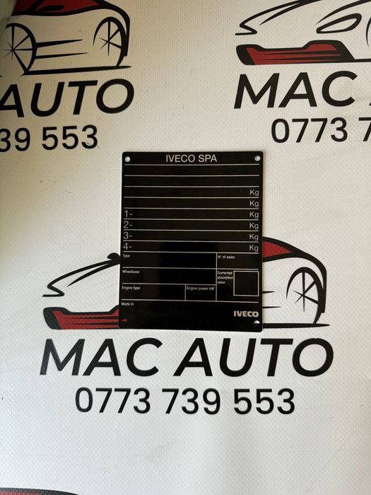 Placa date constructor Iveco Daily 1999-2006