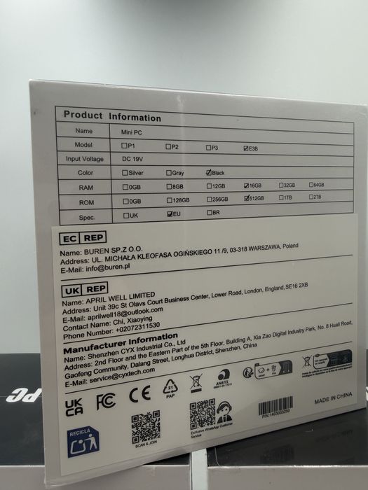 Mini PC NiPoGi E3B, AMD Ryzen 7 5825U Sigilat Oferta Pret