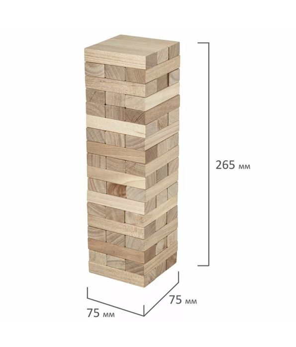 Настольная игра "Башня" (Jenga) Brauberg