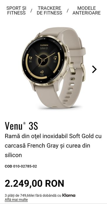 Garmin Venu 3S 41 mm amoled nou sigilat
