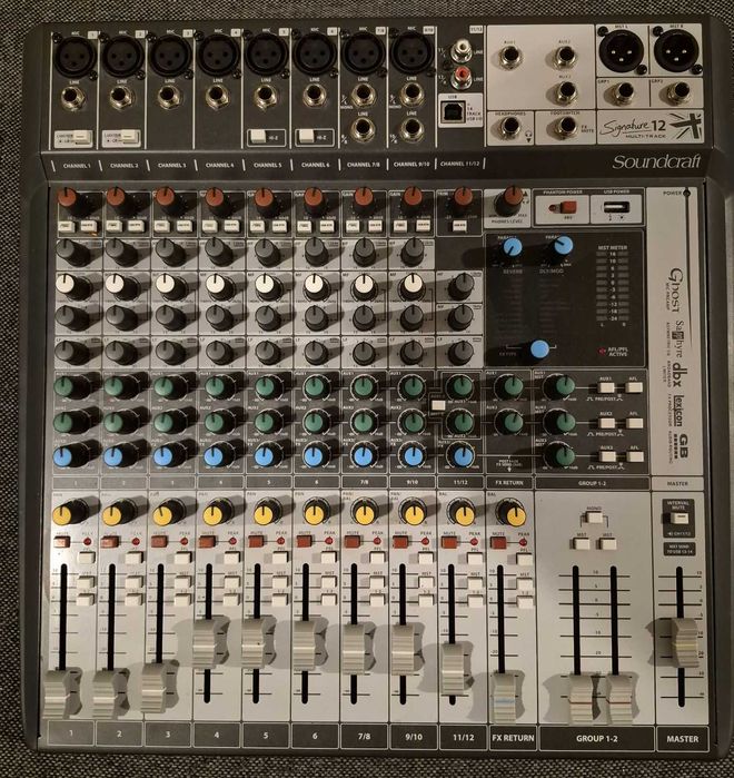 Soundcraft MTK‑12 Mixer – 12 Canale – USB/Multitrack – Stare Excelentă