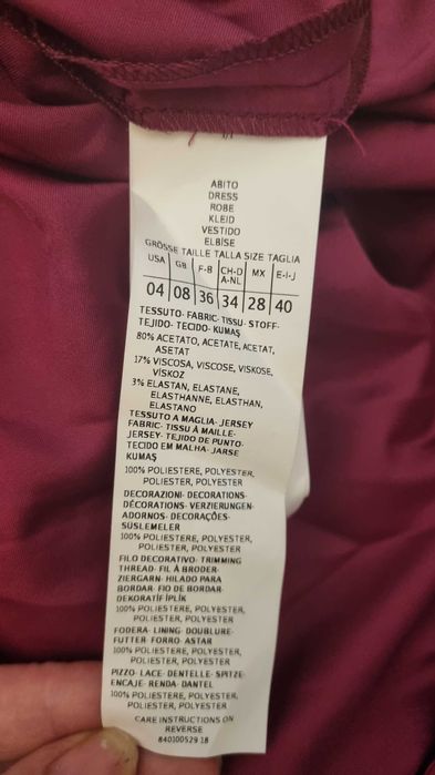 Rochie Max&CO cu franjuri masura 40IT,noua ,Made in Italy.