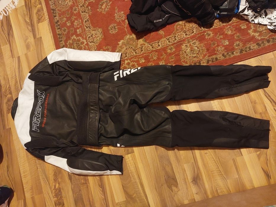 Costum moto Firefox Speed,piele naturala,marime 54