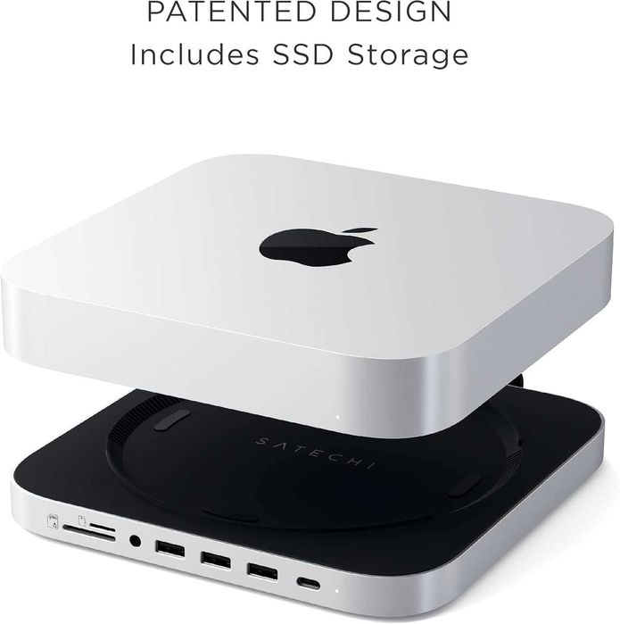 Satechi suport și hub pentru Mac Mini M2 cu carcasă SSD SATECHI