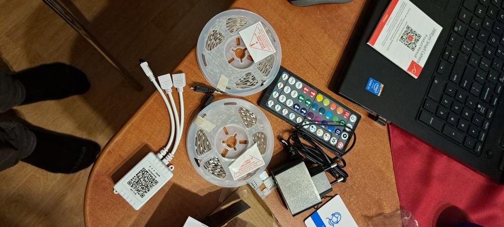 Bandă LED Nallee 20M WiFi, lungime 20M  și Google Home Music Sync