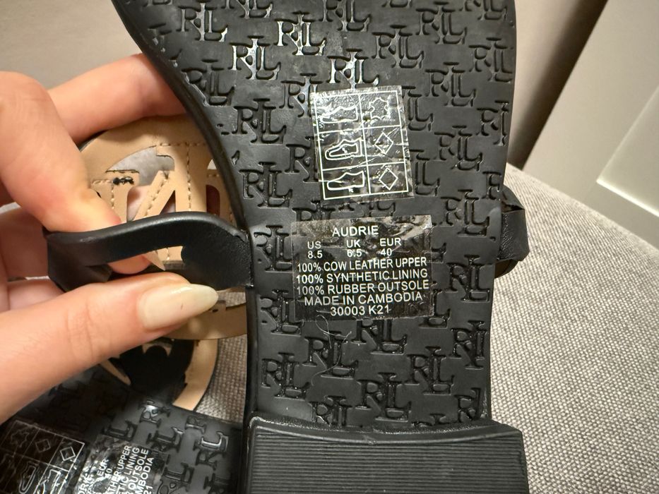 Кожени чехли Lauren Ralph Lauren от ест кожа