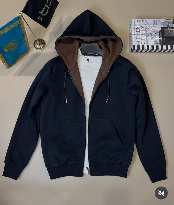 Тёмный синий толстовка