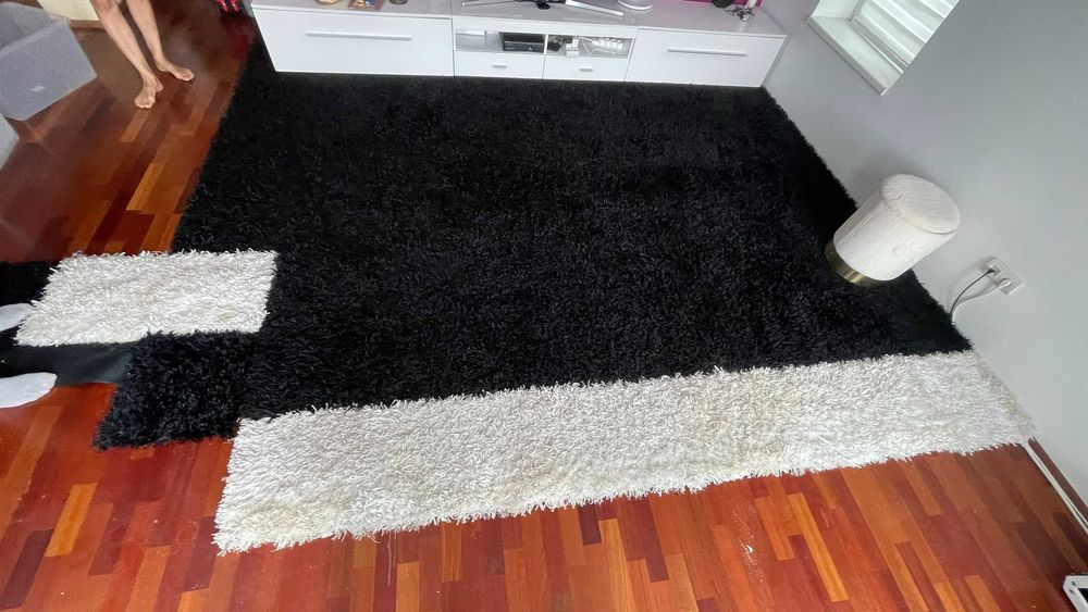 Covor modular cu banda velcro scaiete, 11 m2, 40 x 40 cm un modul
