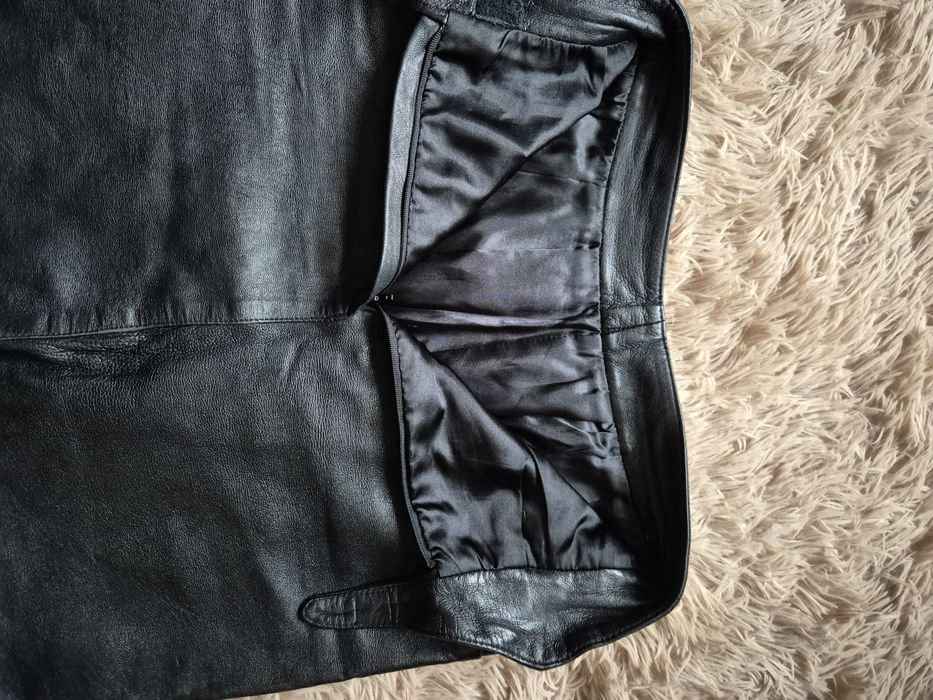 Дамски поли естествена кожа