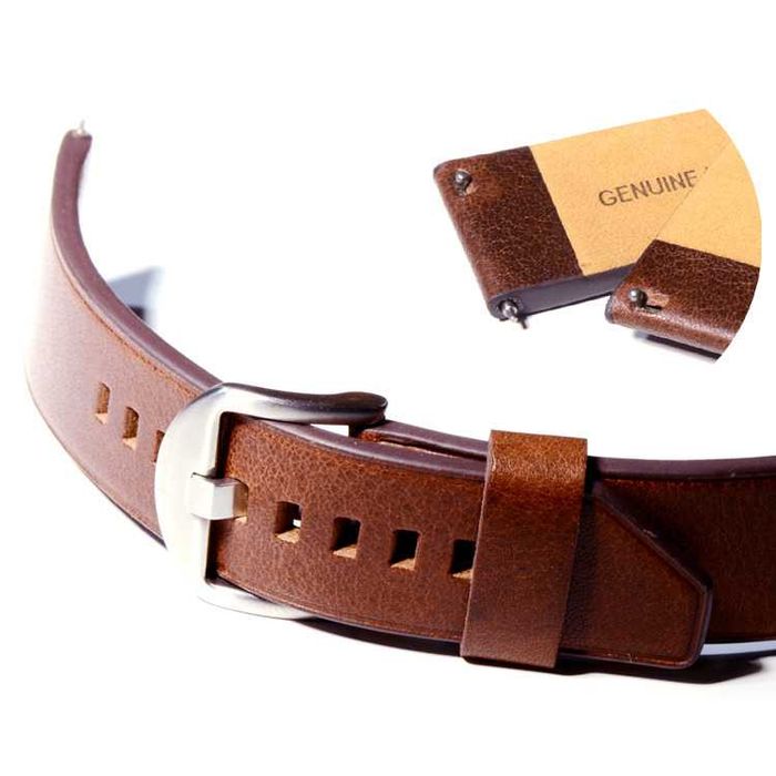 GL02 Кожена каишка за Apple Samsung Galaxy Watch Huawei Xiaomi Garmin