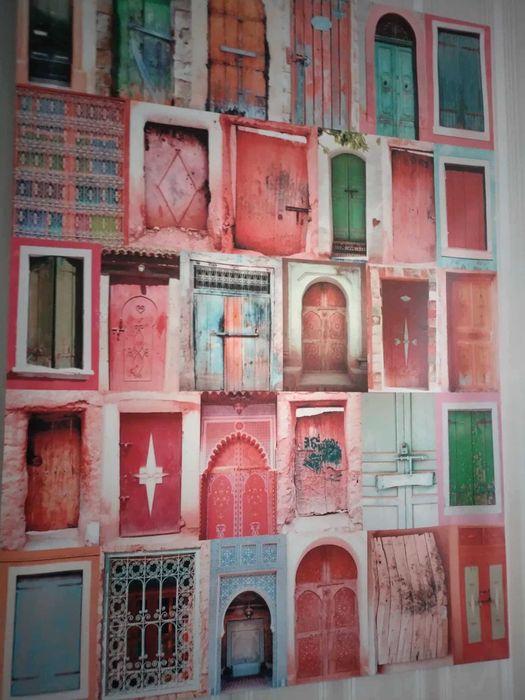 Голямо пано 80 см х 60 см Марокански врати