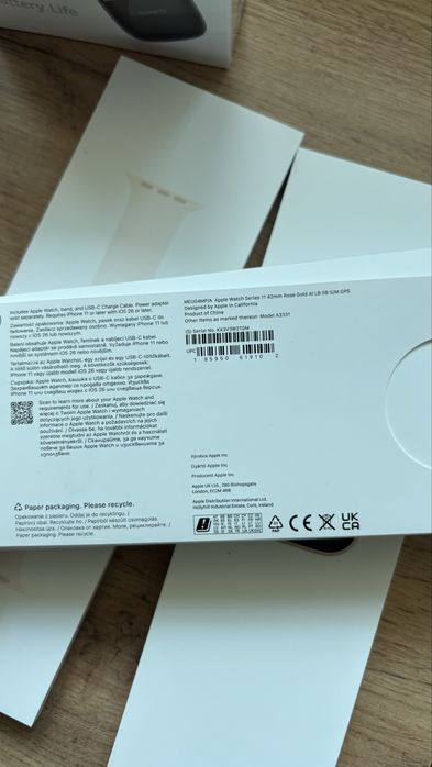 Apple Watch Series 11 GPS, 42mm, rose gold