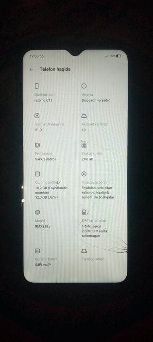 Realme C11 xolati yahshi