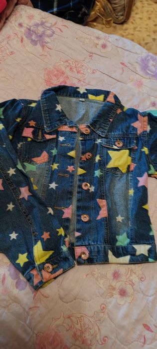 Джинсовки на девочку в идеальном состоянии, размер 158