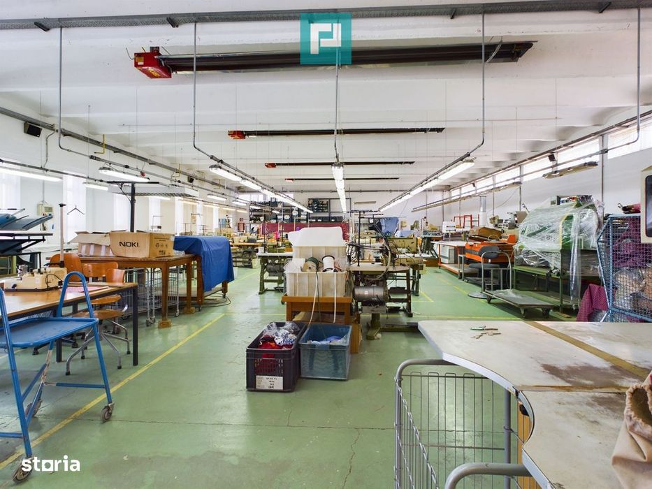 Spațiu industrial cu platformă betonată și teren