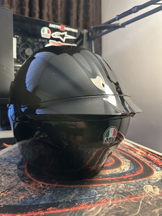 Casca moto AGV K1-S, marimea S ca noua (impecabila) cu viziera neagra plus originala