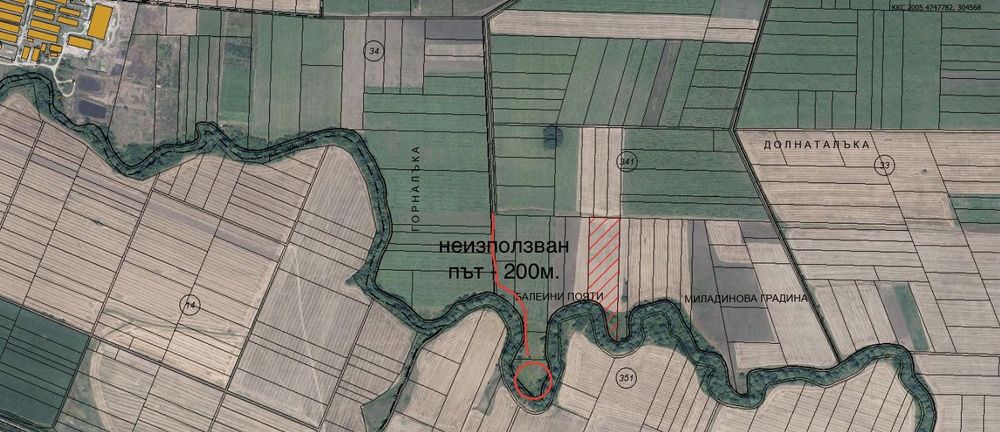 Продава се Земеделски имот в София, Света Троица -  кв.м за 1977 €/дка - Снимка #2