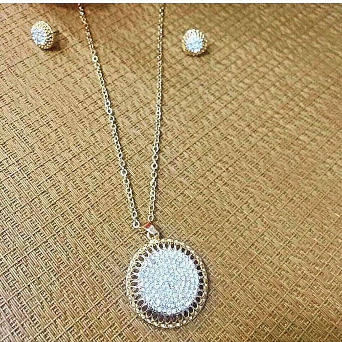 Комплект (подвеска,  серьги) новый