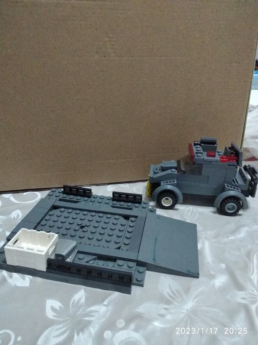 Хаммер лего машинка с гаражом  130деталь