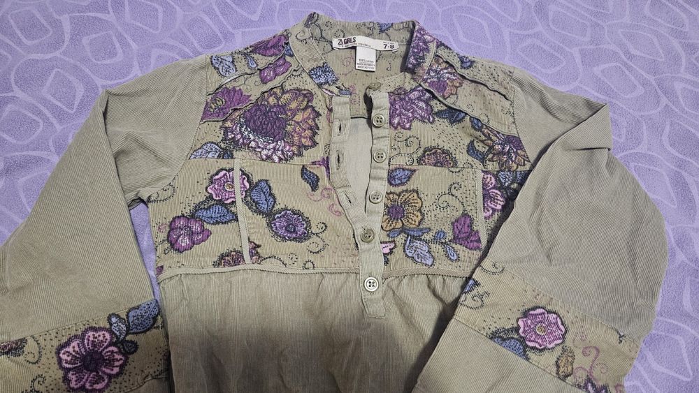 Детска рокля - зелена