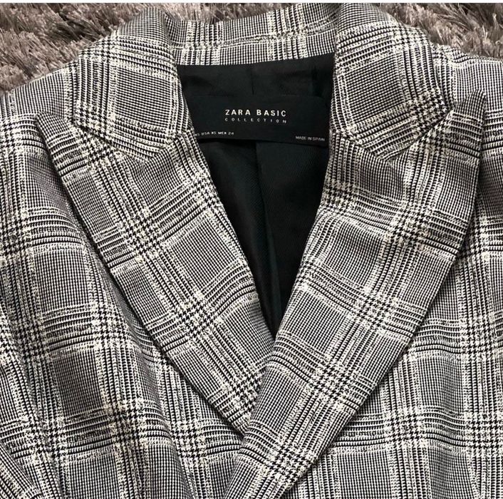 Sacou dama ZARA gri mar xs office elegant