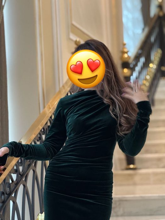 Платье темно-зеленое