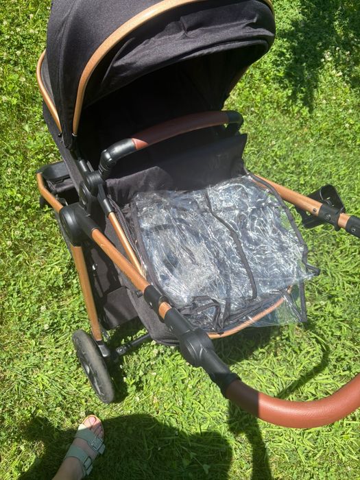 Carucior multifunctional Kinderkraft Esme Pro 3in1 - negru