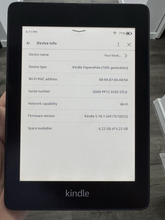 Kindle paperwhite 10