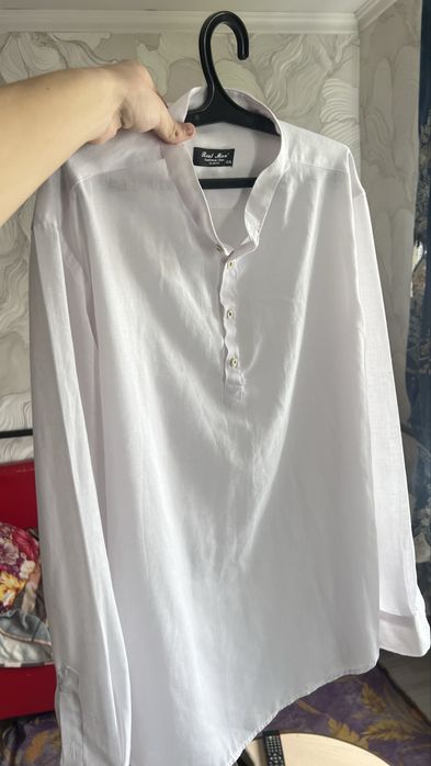 Рубашка Белый и голубой