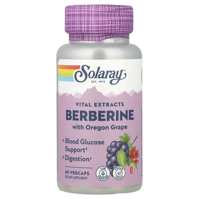 Solaray, Экстракт с берберином. Берберин, Berberin.