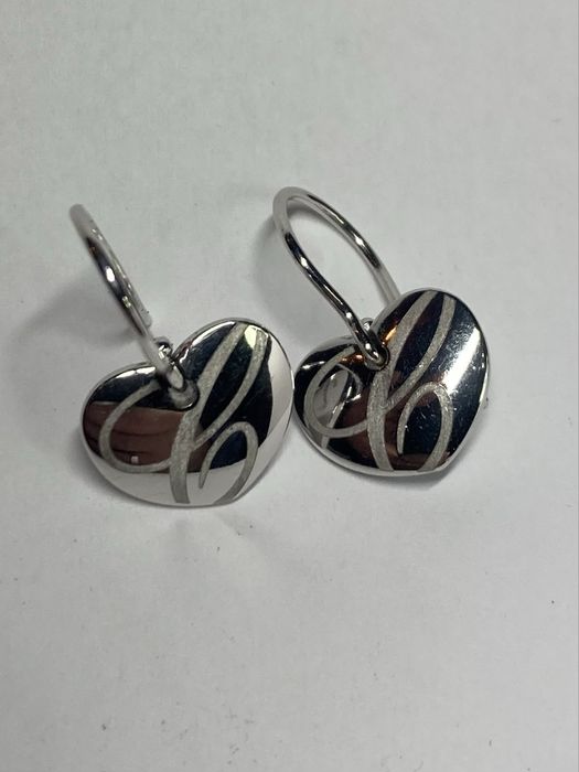 Cercei aur alb Chopard