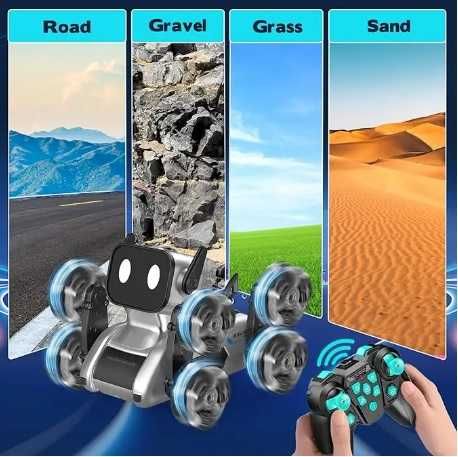 ПРОМО! Куче робот за каскади с дистанционно + автомат за водни топчета