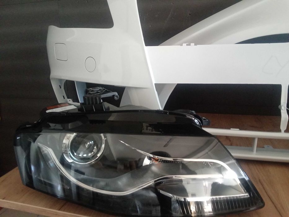 Bara,Aripa,Faruri Bi-Xenon fata Audi A4 B8 Alb Negru Argintiu 07-2011