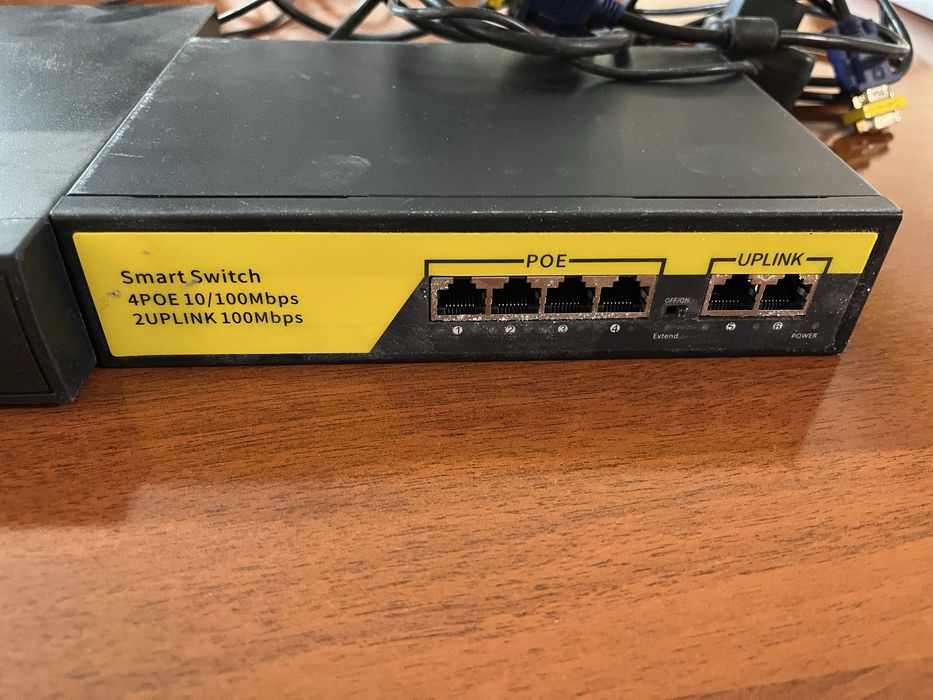 Комплект видеонаблюдения: DVR + PoE коммутатор