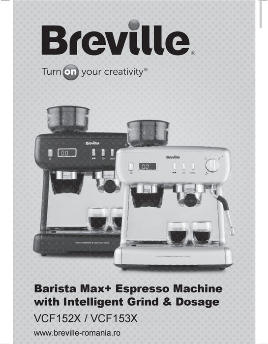 Breville Barista Max Plus Espresso Machine with Grinder