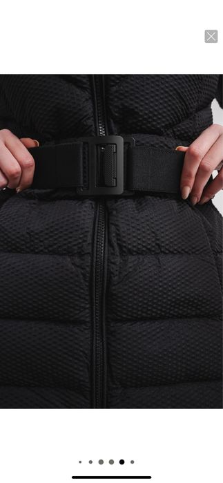 Geacă lungă cu guler înalt Emporio Armani