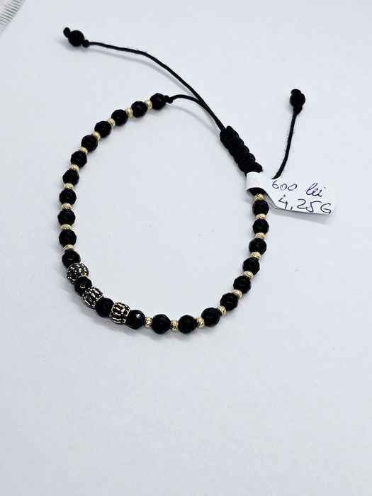 Vand bratara snur cu bile din aur 14 k cod 494