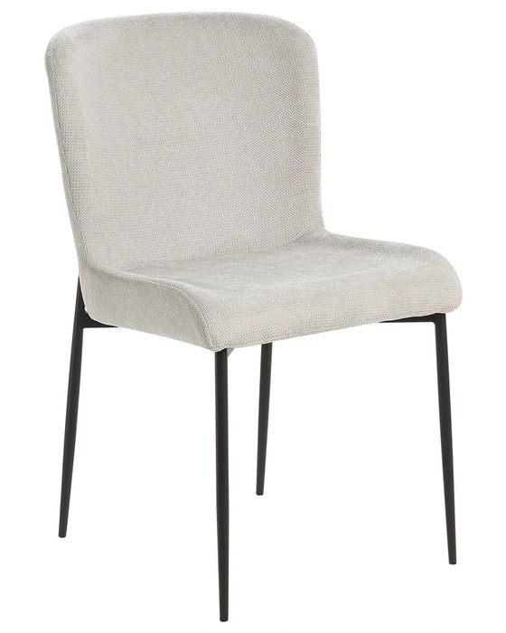 Set 2 scaune tapițate pentru dining, Beliani