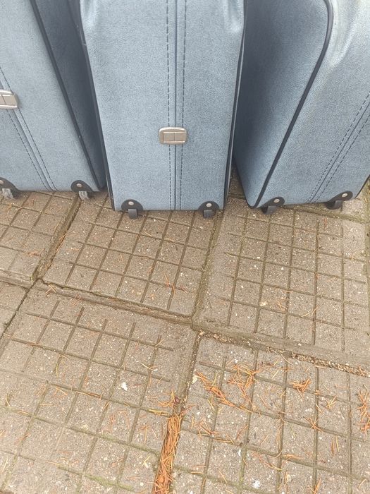 3 куфара от естествена кожа