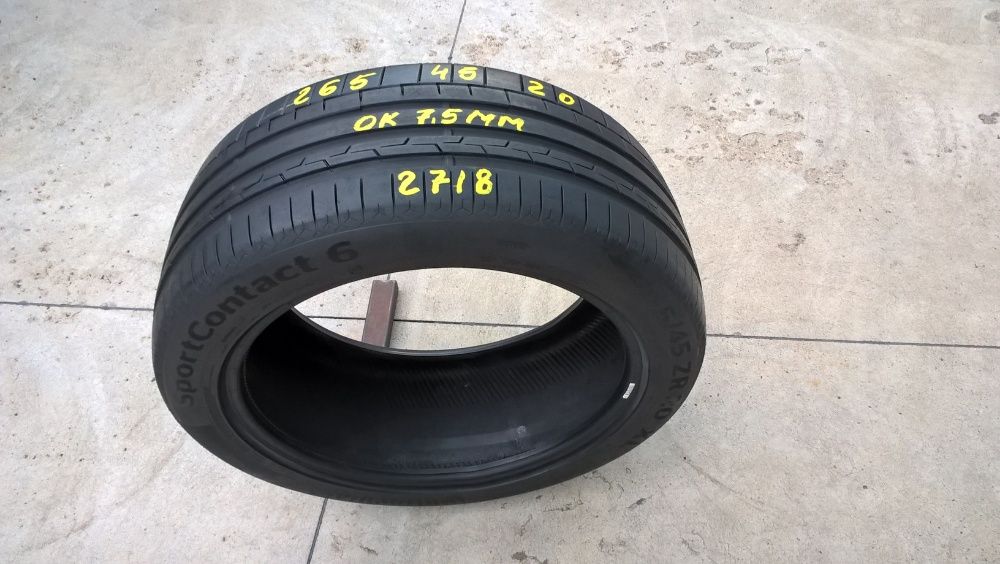 O anvelopa de vara 265 45 20 continental sportcontact 6 profil 7,5 mm