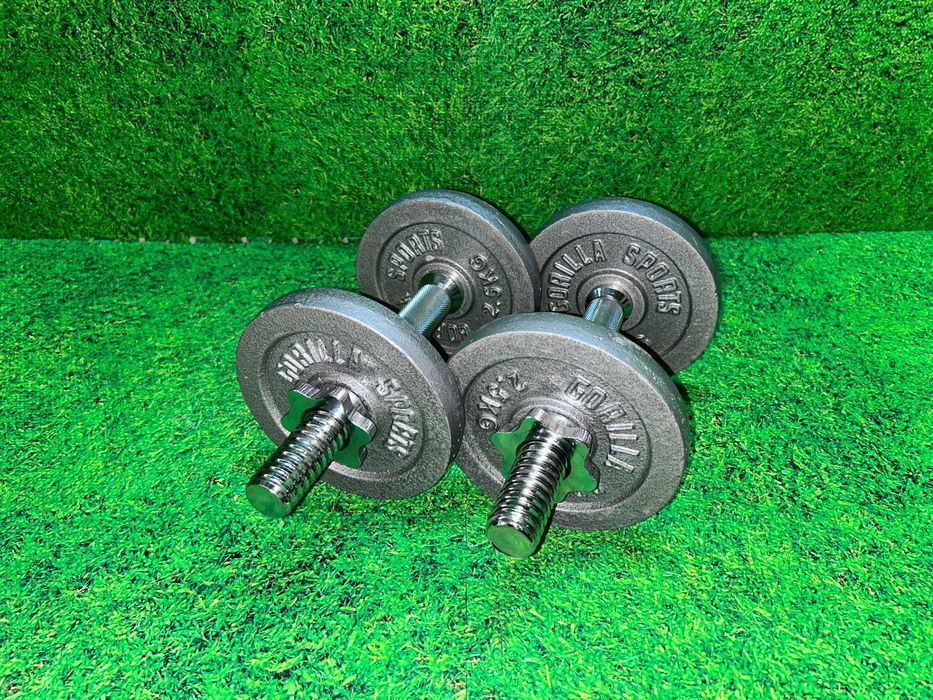 Set gantere cu discuri din fier 15kg 30/31mm