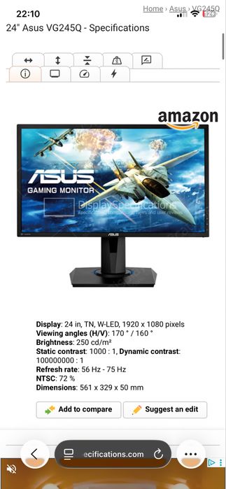 Monitor 24 inch 75hz