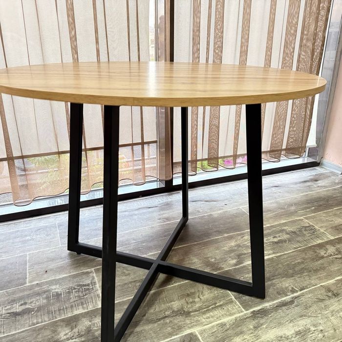 Обеденный стол LoftBrand Seol чёрный