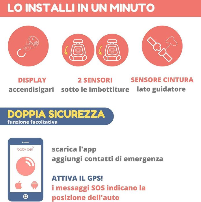 Комплект детски седалки Baby Bell 2бр.