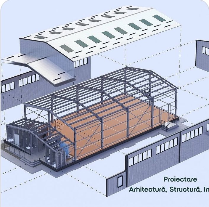 Vand structuri metalice sau schimb cu auto