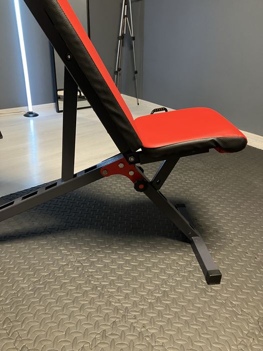 Banca reglabila fitness, k sport, culoare rosu, negru, in stare buna