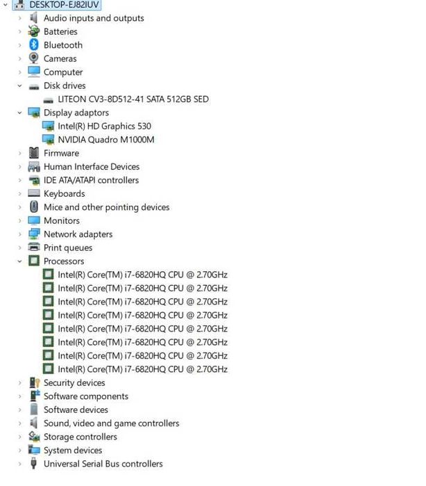 Лаптоп Dell Precision 5510 - 15.6"-i7-6820HQ 2.7Ghz/32GB RAM/SSD 512GB