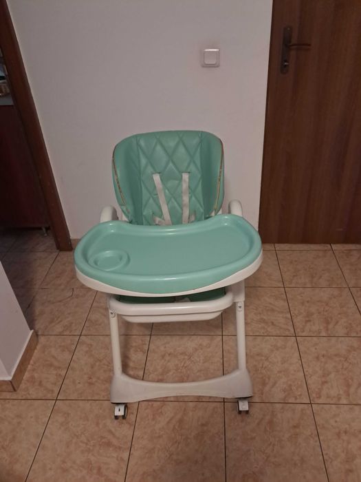 Scaun masa pliabil bebe, 3luni-8ani, verde, Primii Pasi
