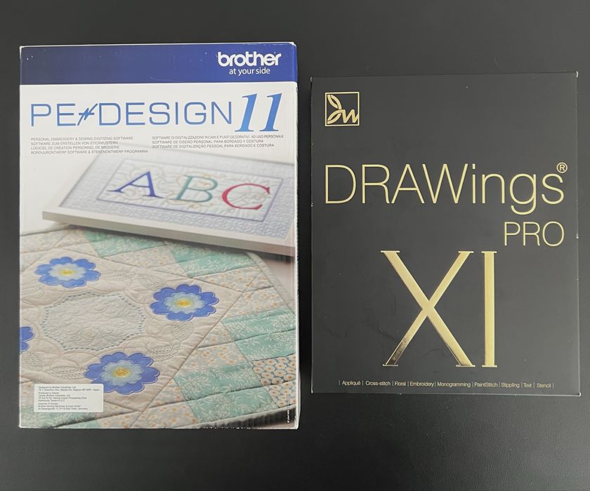 Software broderie PE Design 11 sau Drawings Pro 11