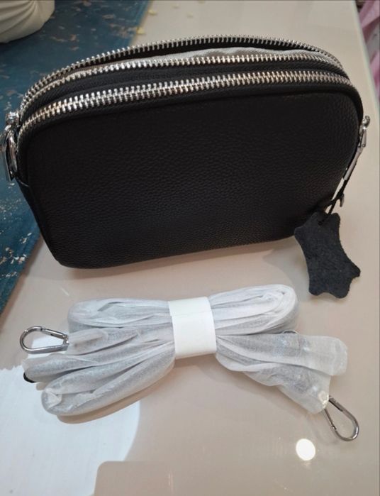 Geanta piele neagra dama